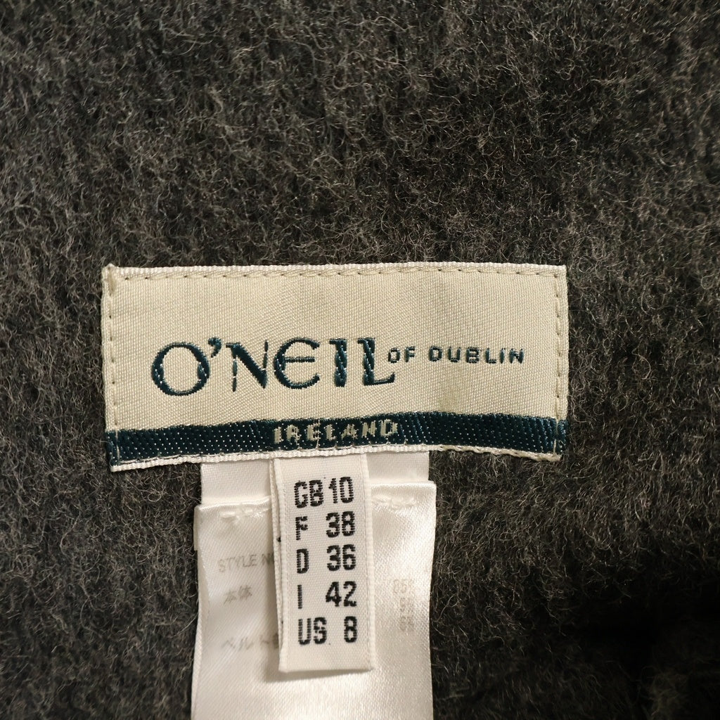NO BRAND(ノーブランド) O'NEIL OF DUBLIN(オニールオブダブリン) ウールロングスカート アイルランド製 グレー 19082B レディース
