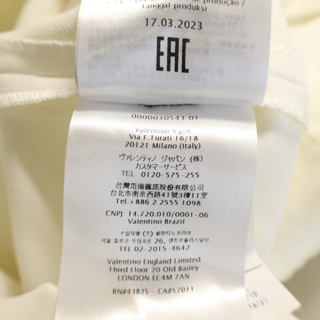 RED VALENTINO(レッド ヴァレンティノ) Short Dress ショートドレス 長袖ワンピース リボン ポリエステル ホワイト 3R3VAHQ05LB レディース