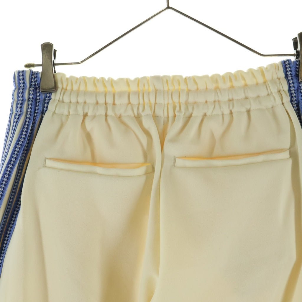 Jieda(ジエダ) 5 STRIPE JERSEY PANTS 5ストライプ ジャージーパンツ サイドライン トラックパンツ ホワイト/ブルー jie-23S-PT11