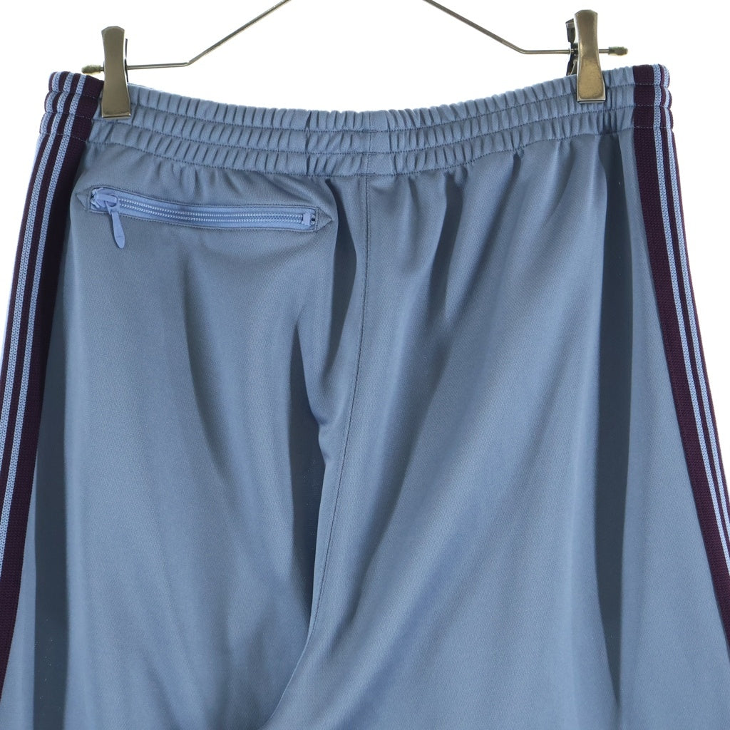 Needles(ニードルス) 25SS H.D. TRACK PANTS パピヨン刺繍 ジップアップ トラックパンツ ブルー QV1626