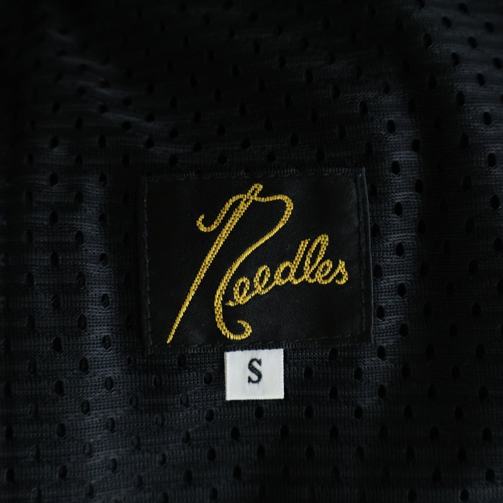 Needles(ニードルス) 23AW Boot Cut TRACK PANT パピヨン刺繍 ブーツカット フレア サイドライン トラックパンツ ブラック/パープル NS248