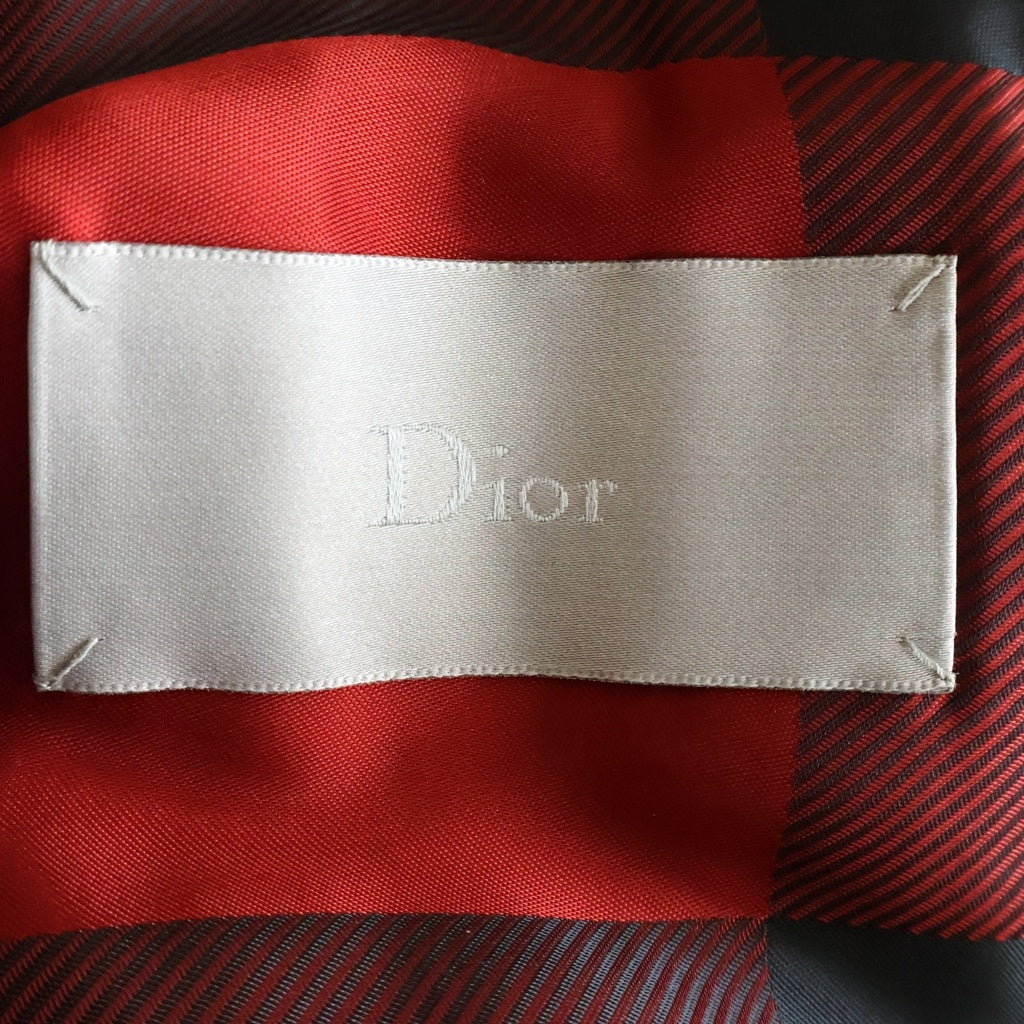 Dior HOMME(ディオールオム) カシミヤ混 ウール ダブルライダース コート ベージュ 633C317A3183