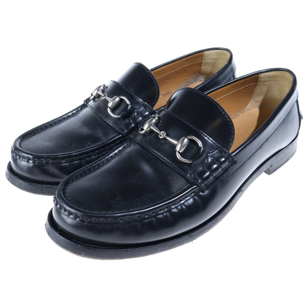 GUCCI(グッチ) ホースビット レザーローファー ブラック 776660