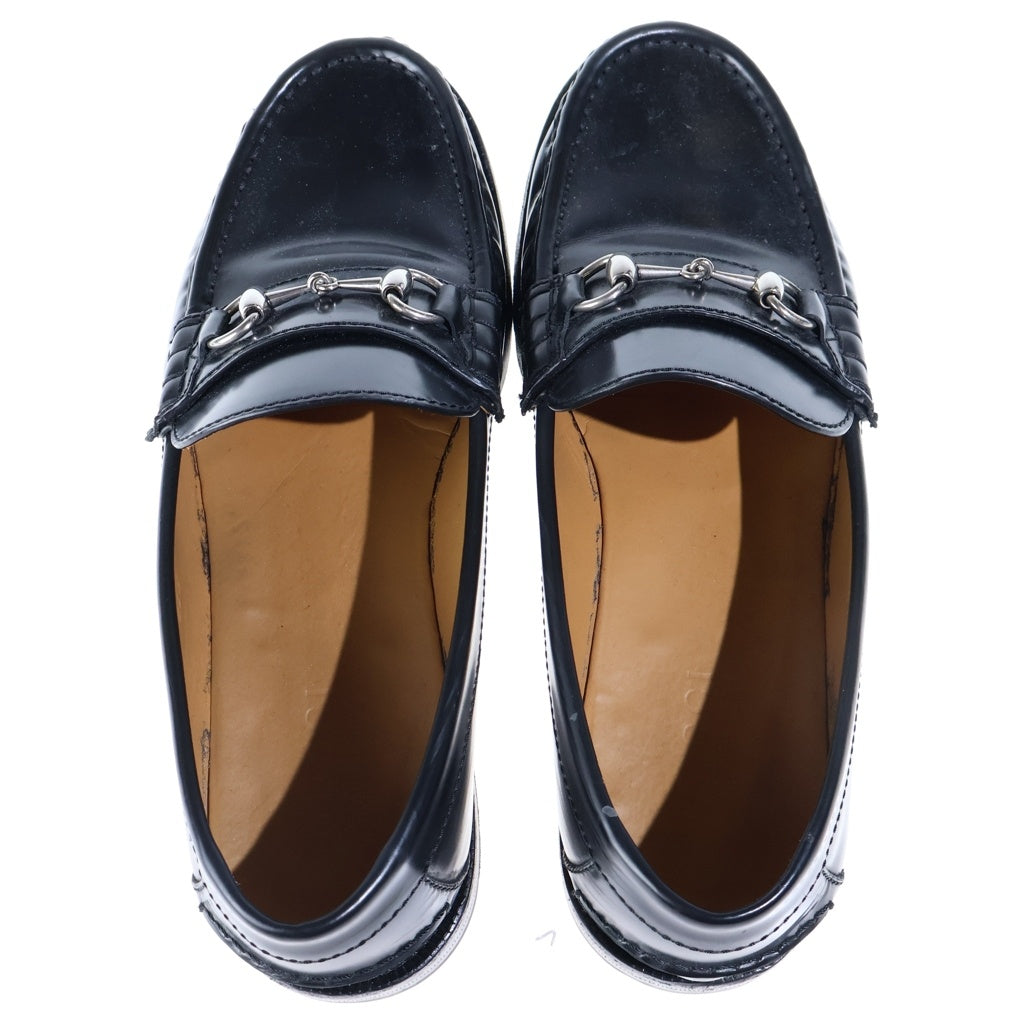 GUCCI(グッチ) ホースビット レザーローファー ブラック 776660