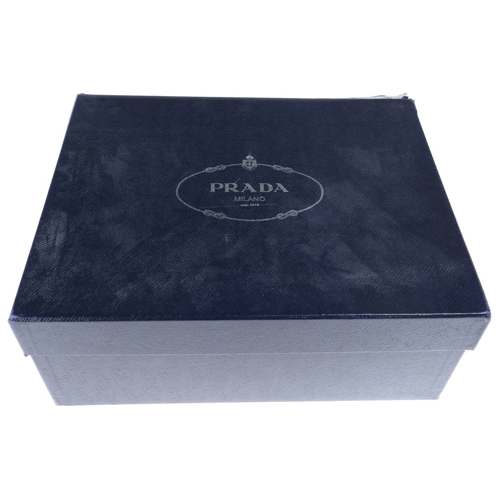 PRADA(プラダ) MONOLITH RE-NYLON LACE-UP SHOES モノリス リナイロン レースアップレザーシューズ プレーントゥ ブラック 2EE342