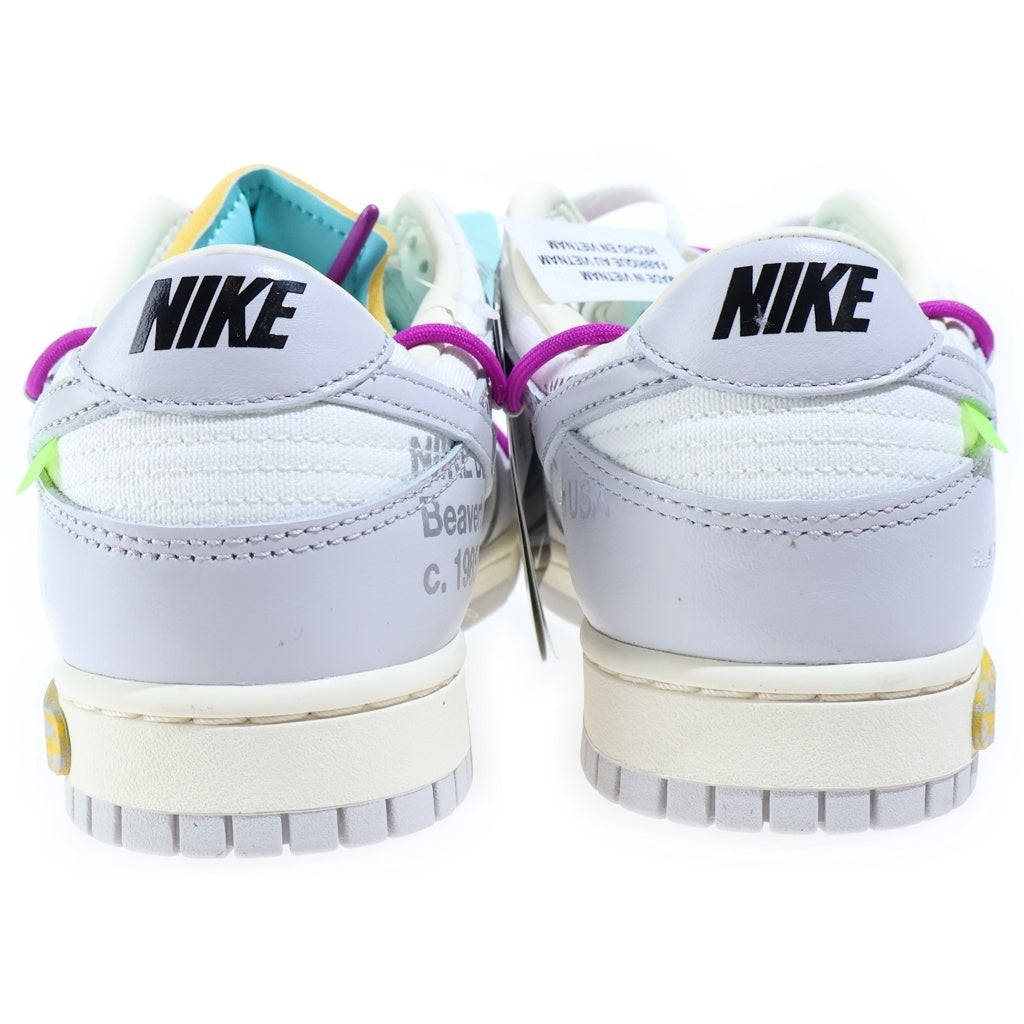 NIKE(ナイキ) ×OFF-WHITE DUNK LOW 1 OF 50 LOT.21 オフホワイト ダンク ローカットスニーカー グレー/ホワイト US10.5/28.5cm DM1602-100