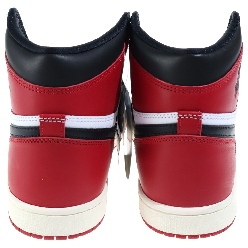 NIKE(ナイキ) AIR JORDAN1 RETRO HIGH OG BLACK TOE REIMAGINED エアジョーダン1 レトロ ブラックトゥ リイマジンド ハイカットスニーカー レッド/ホワイト US11/29cm DZ5485-106