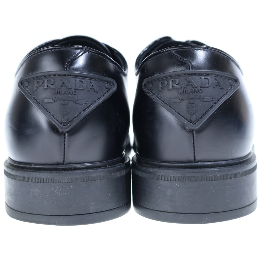 PRADA(プラダ) トライアングルロゴ レースアップ レザー ドレスアップシューズ ブラック 2EG394