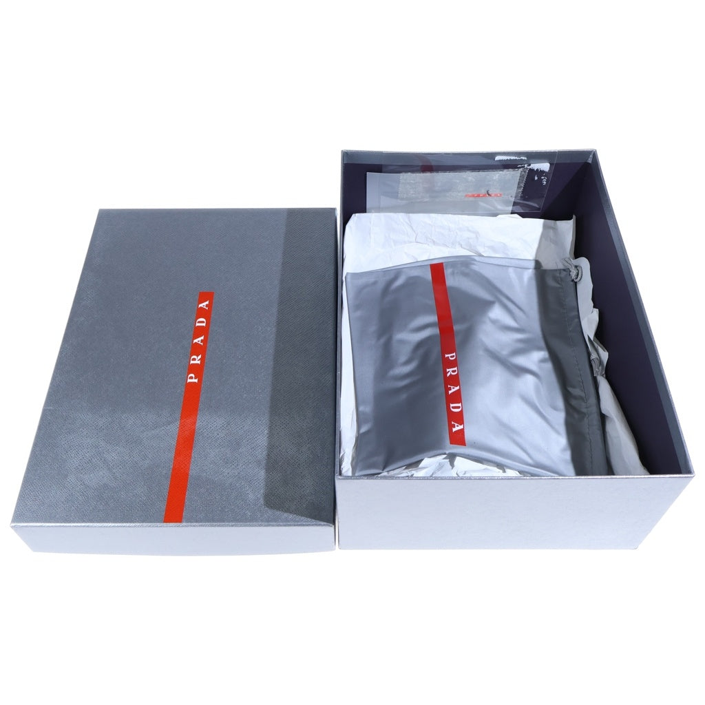 PRADA(プラダ) ヴィテロモンタナ レザー ローカットスニーカー ブラック 4E3453