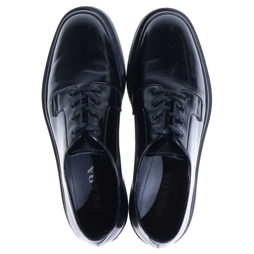 PRADA(プラダ) レザーレースアップ ドレスアップシューズ ダービーシューズ ブラック 2EE311