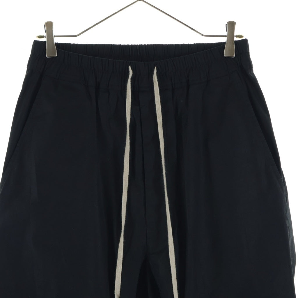 Rick Owens(リックオウエンス) 19SS DRAWSTRING LONG PANTS ドローストリング サルエルパンツ クロップドパンツ ブラック RU19S2380-TE