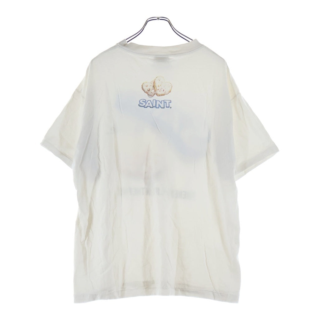 SAINT MICHAEL(セントマイケル) 22AW SA SS TEE OREO オレオ プリント クルーネック 半袖Tシャツ カットソー ホワイト SM-A22-0000-057