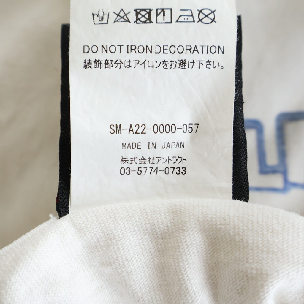 SAINT MICHAEL(セントマイケル) 22AW SA SS TEE OREO オレオ プリント クルーネック 半袖Tシャツ カットソー ホワイト SM-A22-0000-057