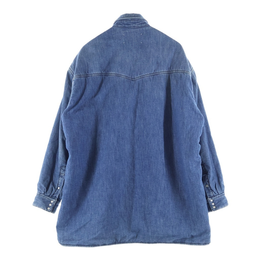 Maison Margiela(メゾンマルジェラ) 19AW DENIM SHIRT BLOUSON オーバーサイズ デニムシャツ ジャケット ブルゾン インディゴ S50DL0402 S30514