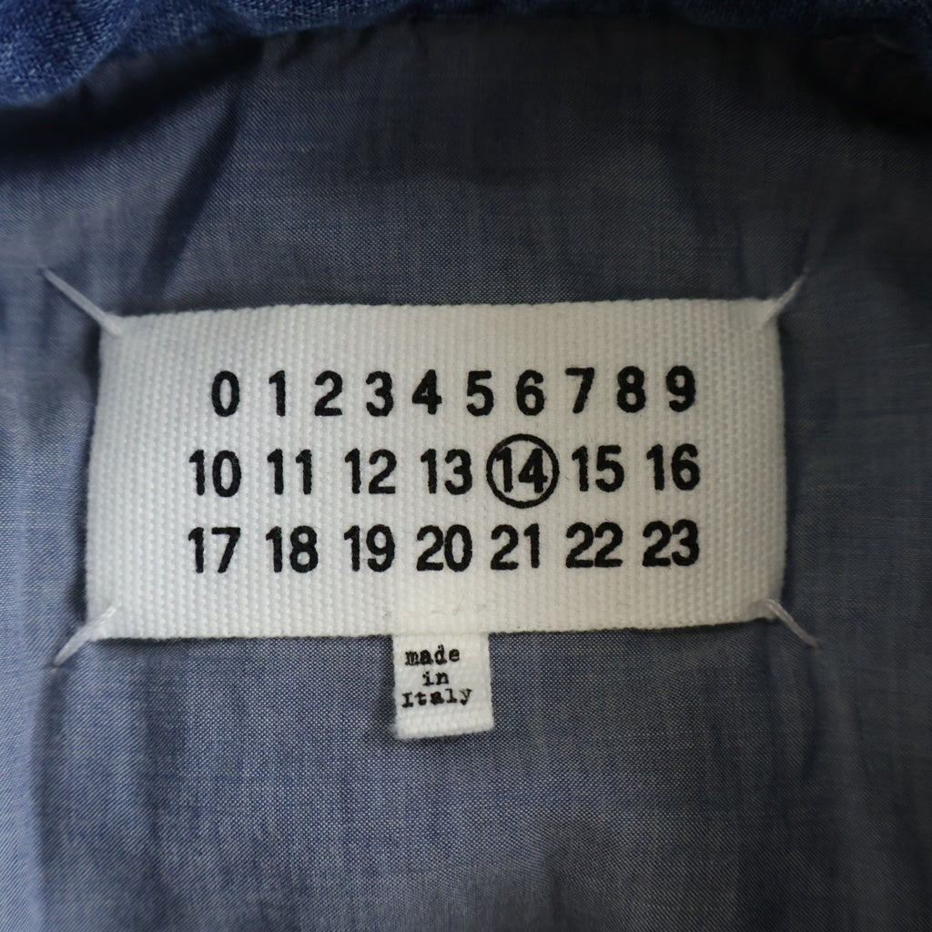 Maison Margiela(メゾンマルジェラ) 19AW DENIM SHIRT BLOUSON オーバーサイズ デニムシャツ ジャケット ブルゾン インディゴ S50DL0402 S30514