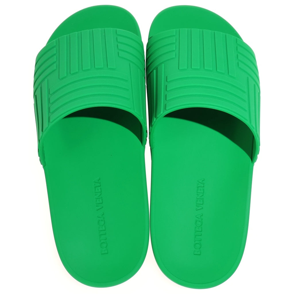 BOTTEGA VENETA(ボッテガヴェネタ) SLIDER SANDAL ラバー スライドサンダル グリーン 690105