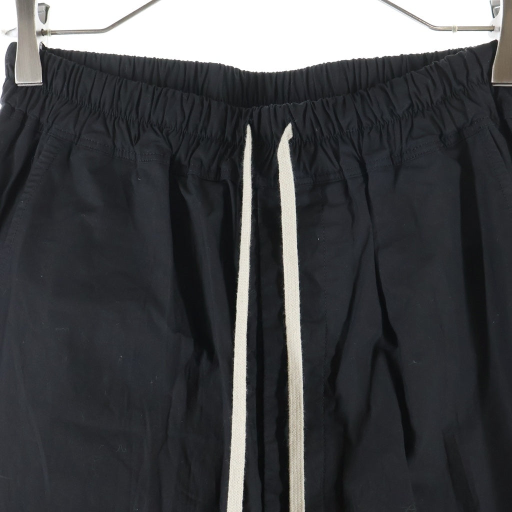 Rick Owens(リックオウエンス) 21SS Drawstring Long Pants ドローストリング コットン サルエル ロングパンツ ブラック RU21S6380-P