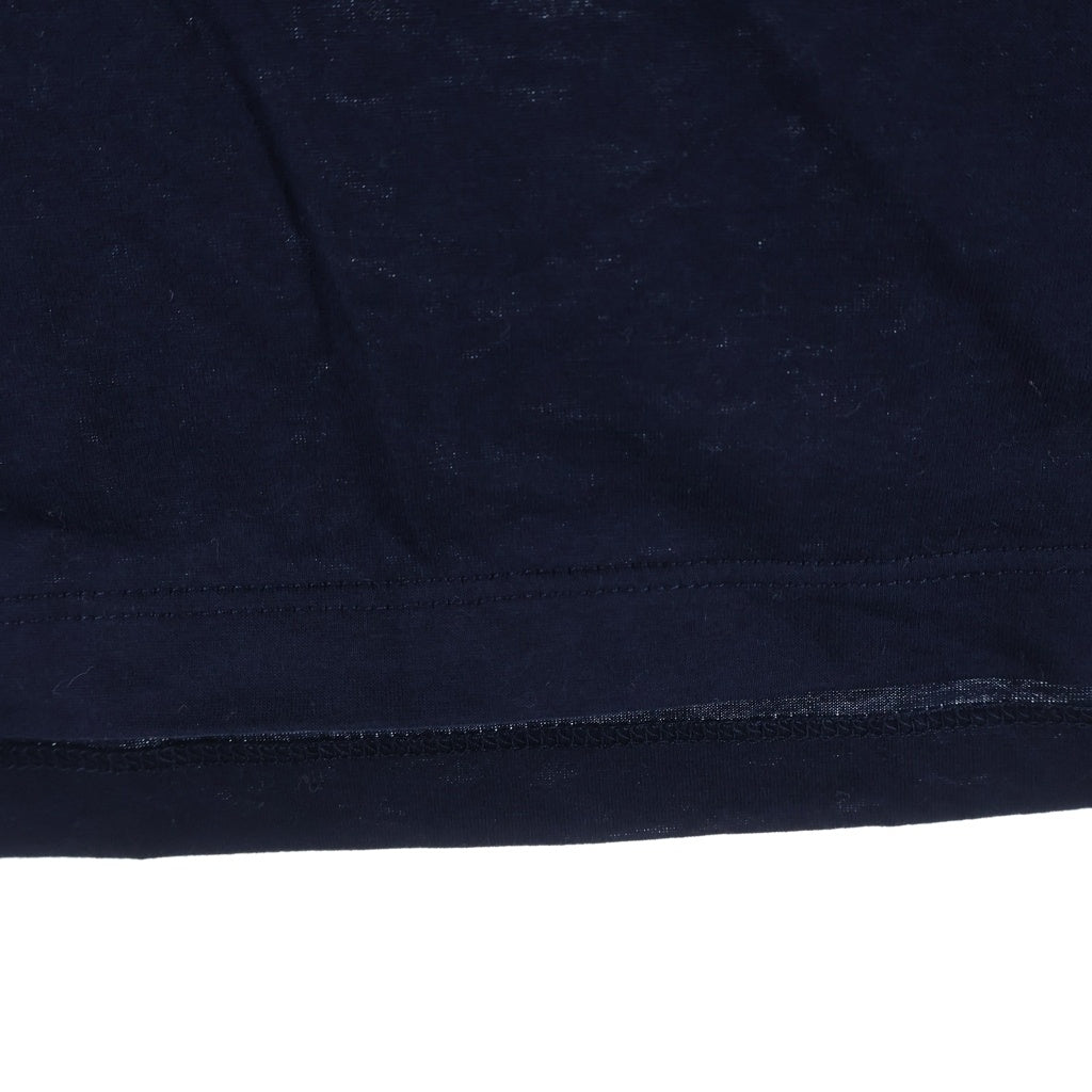 PRADA(プラダ) 22SS Raised Logo Round Neck Tee レイズドロゴ クルーネック 半袖Tシャツ カットソー ネイビー UJN815