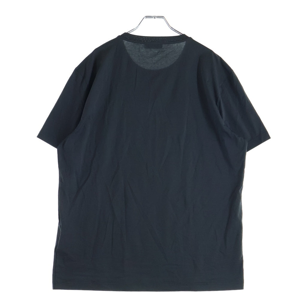 PRADA(プラダ) 18SS ロゴ刺繍 クルーネック 半袖Tシャツ カットソー グレー UJM564