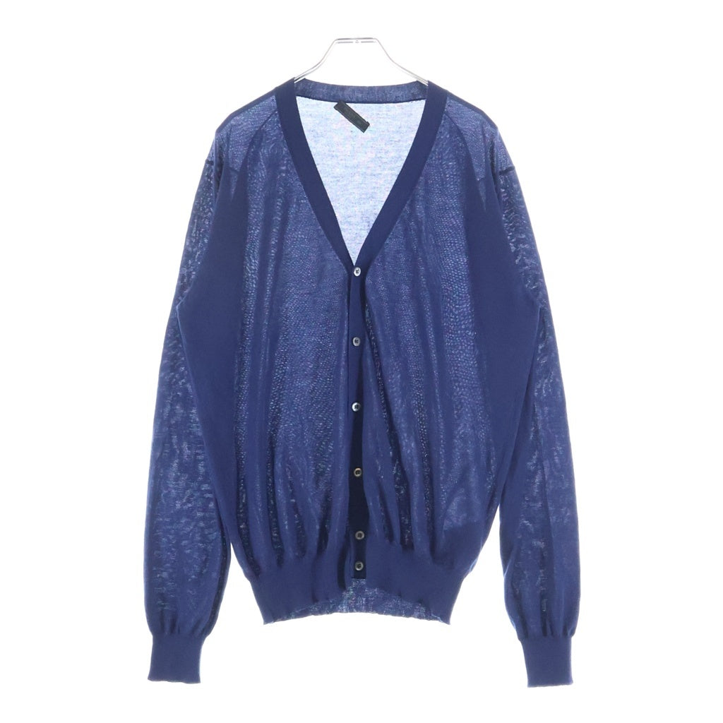 PRADA(プラダ) CASHMERE CARDIGAN カシミア カーディガン ブルー UMC310