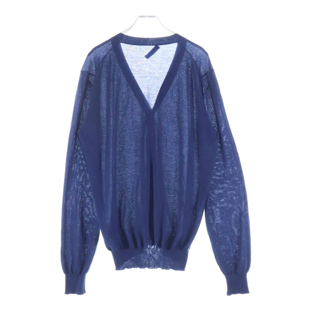 PRADA(プラダ) CASHMERE CARDIGAN カシミア カーディガン ブルー UMC310