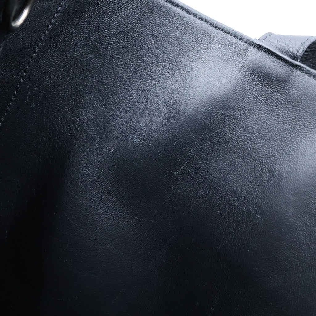 BURBERRY(バーバリー) レザー 2WAY トートバッグ ハンドバッグ ショルダーバッグ ブラック 567018