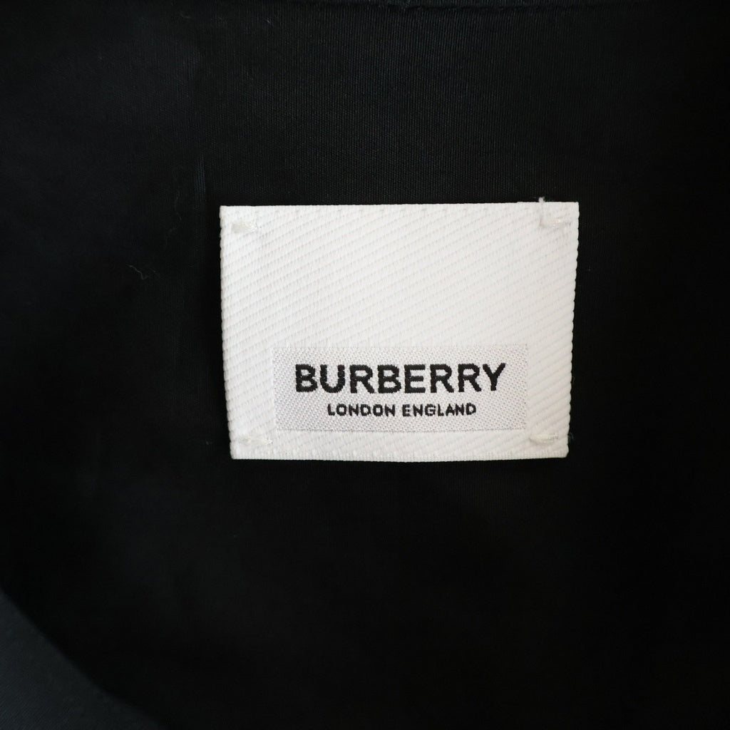 BURBERRY(バーバリー) THEY SAY ALL LOVERS 刺繍 コットン 長袖シャツ ブラック 8017355