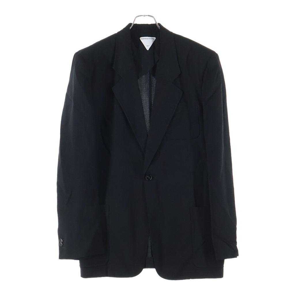 BOTTEGA VENETA(ボッテガヴェネタ) 1B シルク混 テーラードジャケット ブラック 752524 V2U10