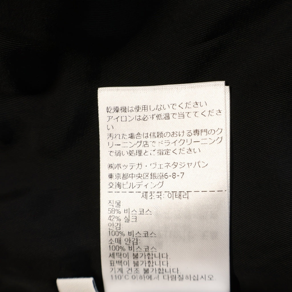 BOTTEGA VENETA(ボッテガヴェネタ) 1B シルク混 テーラードジャケット ブラック 752524 V2U10