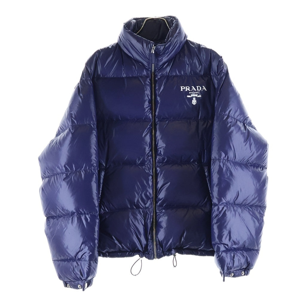PRADA(プラダ) 22AW シャイニー ナイロン キルティング ダウンジャケット ネイビー SGC089 S222 11A9
