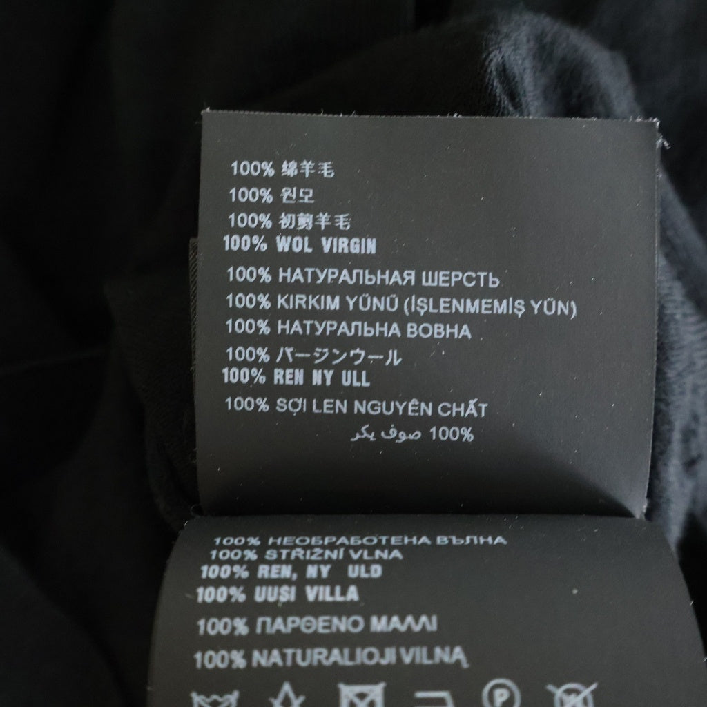 PRADA(プラダ) ロゴ スーパーファイン ウール クルーネック ニットセーター ブラック UMB528
