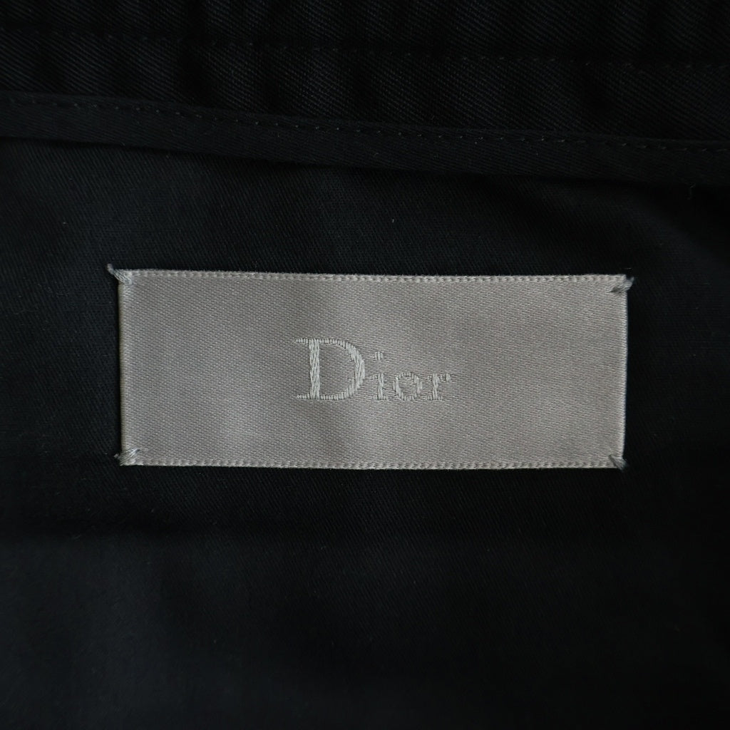 Dior HOMME(ディオールオム) ドローストリング 裾ジップ イージートラウザー ジョガーパンツ ブラック 633C165E3576