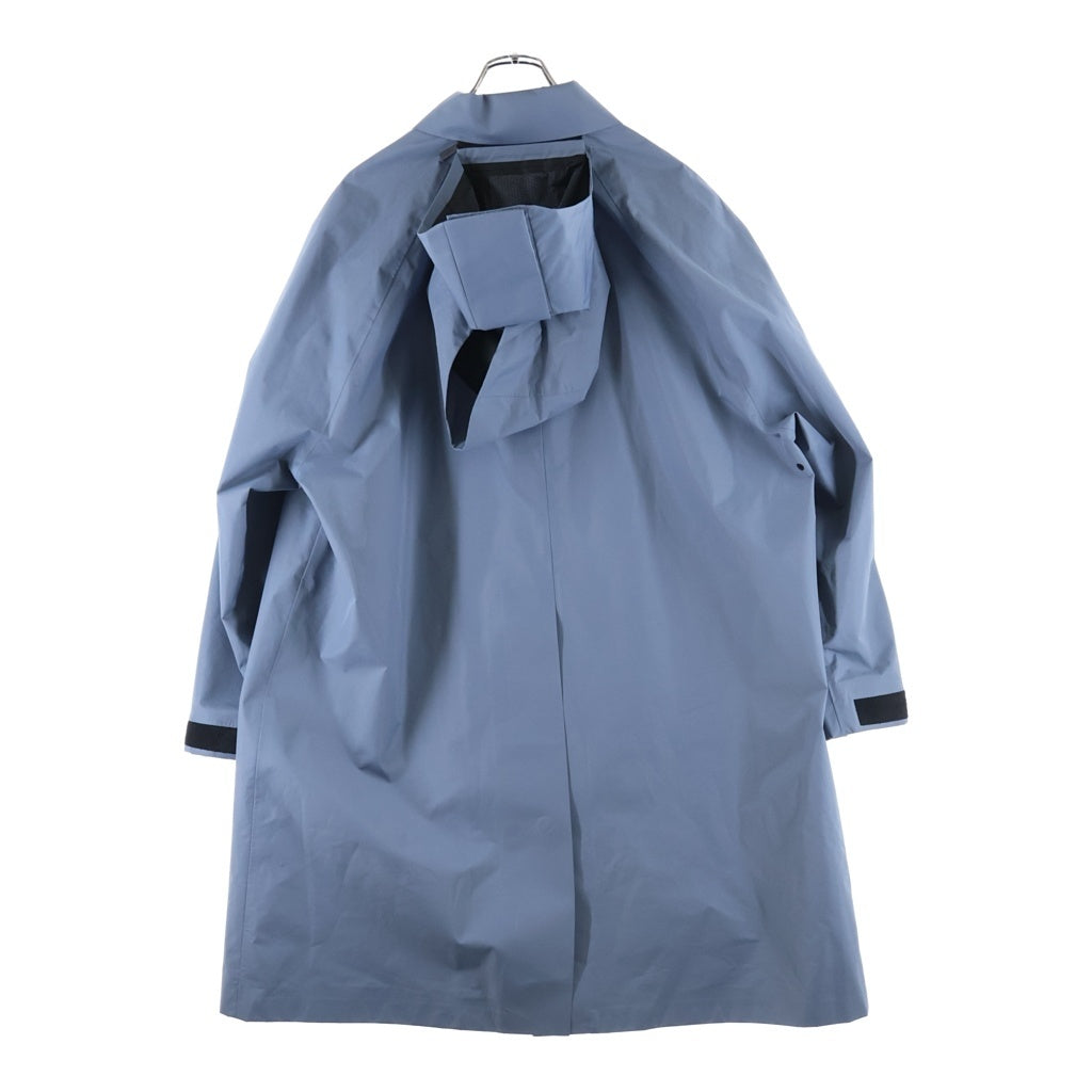 PRADA(プラダ) LR-MX030 Extreme-Tex Coat エクストリームテックス リサイクルポリエステル フード付き レインコート ジャケット ブルー SGB626