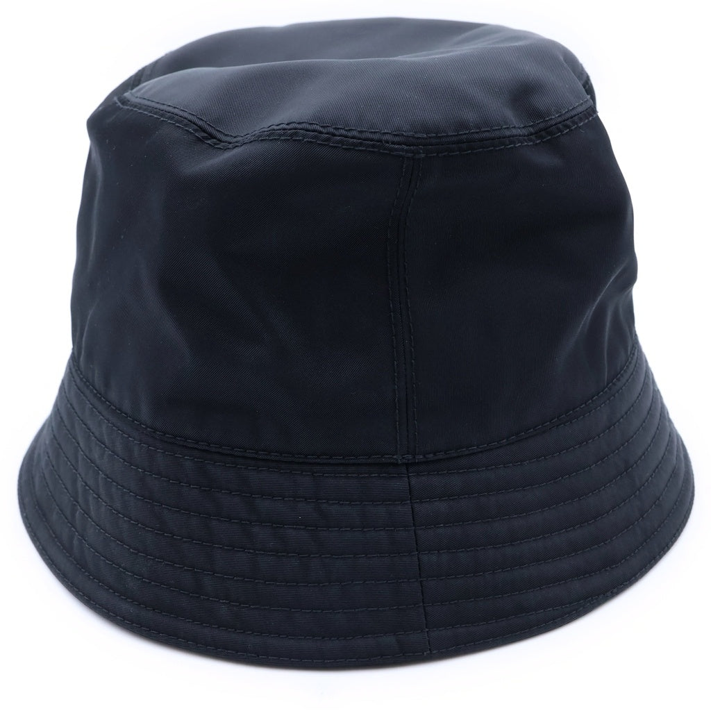 PRADA(プラダ) Re-Nylon リナイロン バケットハット 帽子 トライアングルロゴ ブラック 1HC137 2DMI レディース