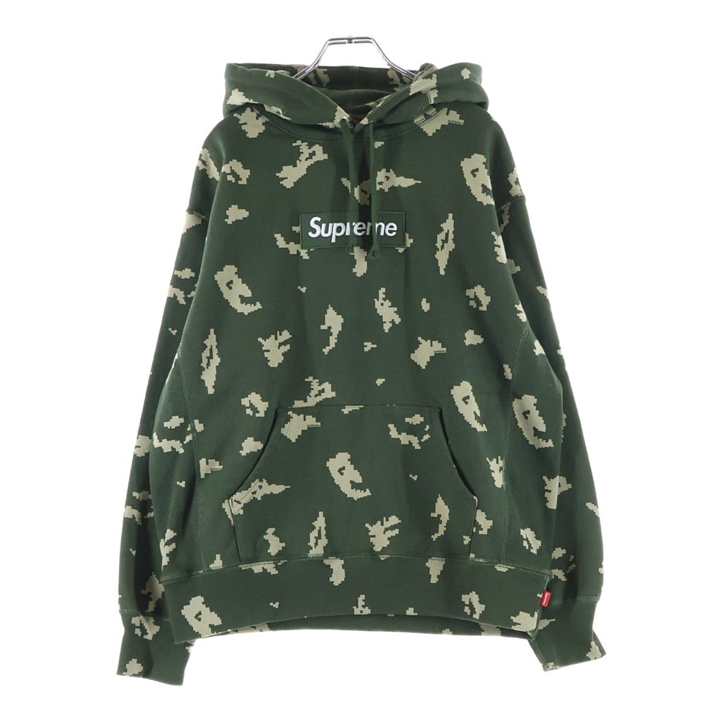 SUPREME(シュプリーム) 21AW Box Logo Hooded Sweatshirt Olive Russian Camo ボックス ロゴ フーディー スウェットシャツ パーカー オリーブ ロシア カモ グリーン