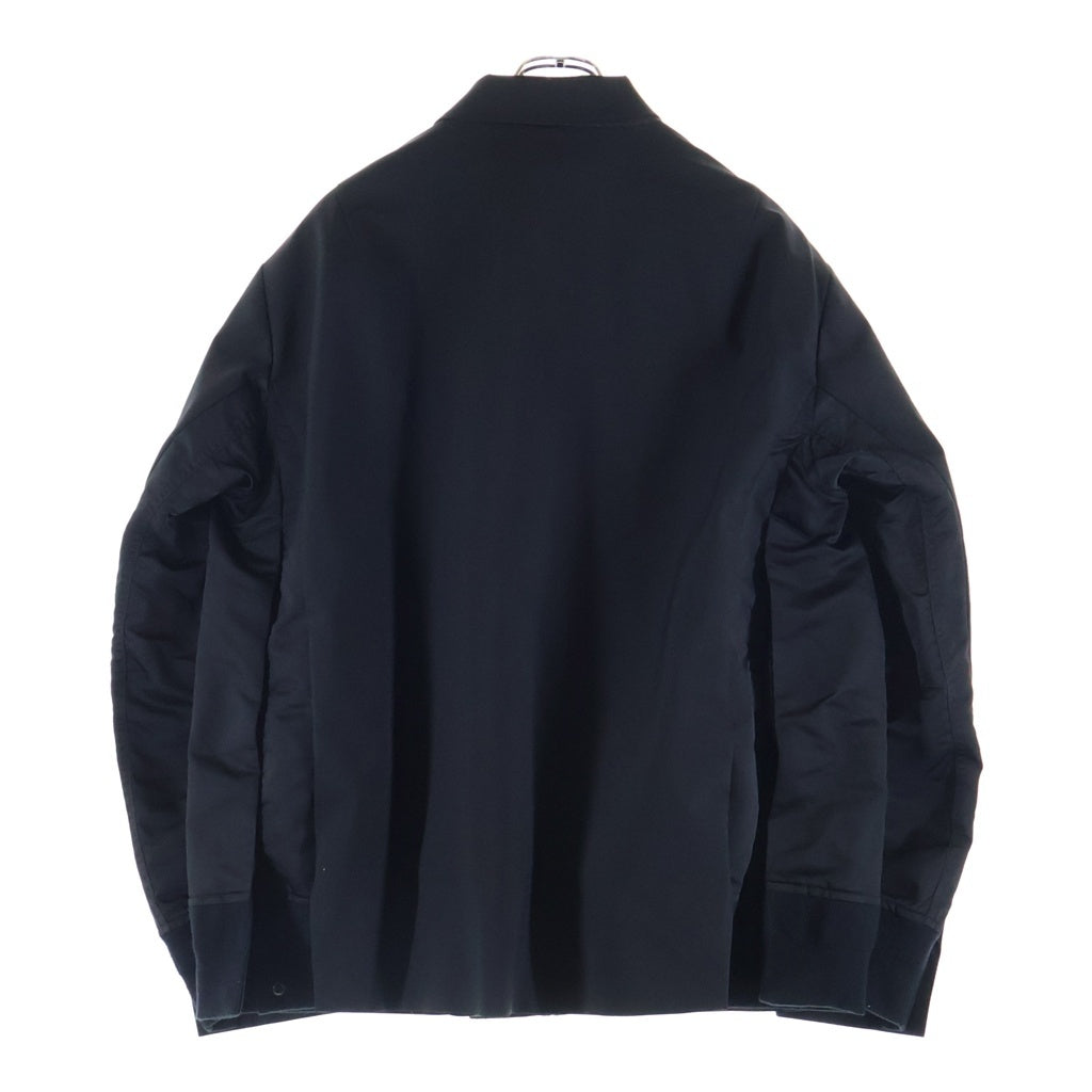 Sacai(サカイ) 23AW Suiting x Nylon Twill Jacket ナイロンツイル スーツジャケット ブルゾン ブラック 23-03116M