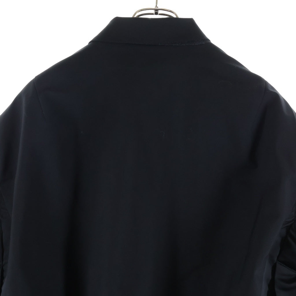 Sacai(サカイ) 23AW Suiting x Nylon Twill Jacket ナイロンツイル スーツジャケット ブルゾン ブラック 23-03116M