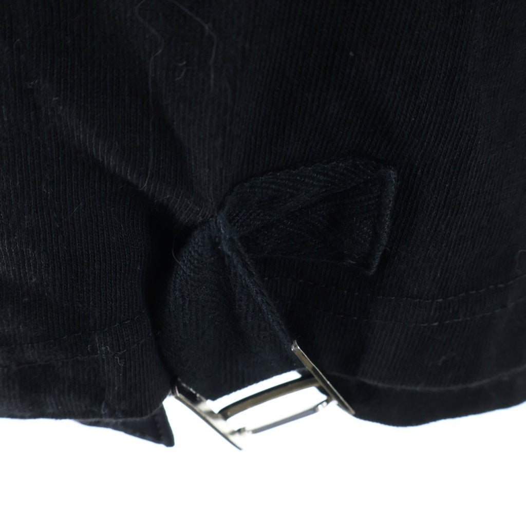 Sacai(サカイ) 23SS Cotton Jersey T-shirt コットン ジャージー フロントポケット ベルトデザイン 半袖Tシャツ カットソー ブラック 23-03061M