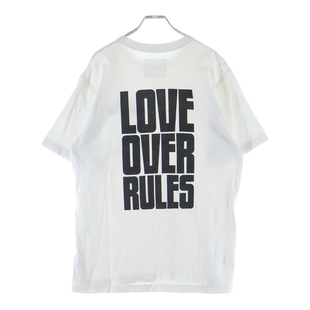Sacai(サカイ) 21SS ×HANK WILLIS THOMAS Love Over Rules Tee ハンクウィリストーマス 半袖Tシャツ カットソー ブラック 21-0176S