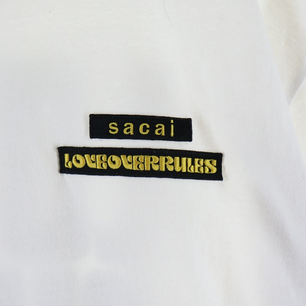 Sacai(サカイ) 21SS ×HANK WILLIS THOMAS Love Over Rules Tee ハンクウィリストーマス 半袖Tシャツ カットソー ブラック 21-0176S