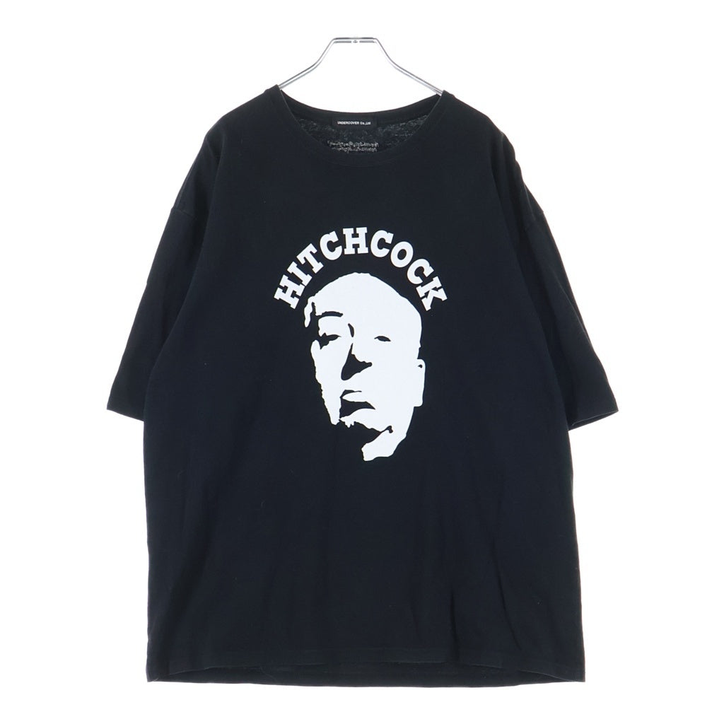 UNDERCOVER(アンダーカバー) 22AW WIDE TEE HITCHCOCK FACE ヒッチコック フェイスプリント 半袖Tシャツ カットソー ブラック UC2B4809-3