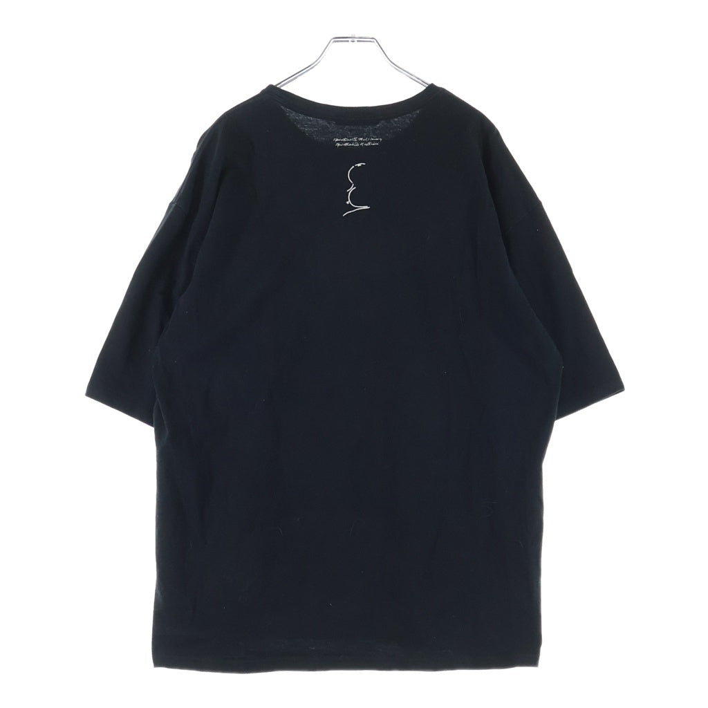 UNDERCOVER(アンダーカバー) 22AW WIDE TEE HITCHCOCK FACE ヒッチコック フェイスプリント 半袖Tシャツ カットソー ブラック UC2B4809-3