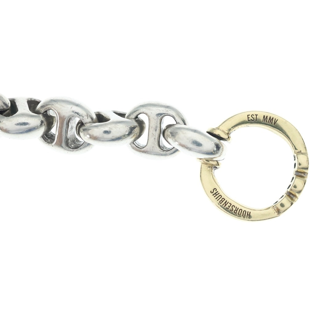 HOORSENBUHS(ホーセンブース) 18K 10MM OPEN-LINK BRACELET オープンリンクブレスレット ダイヤ コンビ シルバー/ゴールド