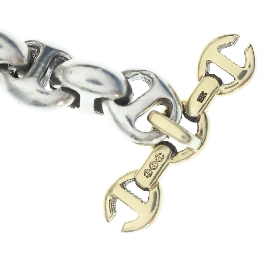 HOORSENBUHS(ホーセンブース) 18K 10MM OPEN-LINK BRACELET オープンリンクブレスレット ダイヤ コンビ シルバー/ゴールド