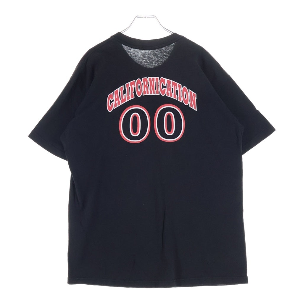 VINTAGE(ヴィンテージ) 90S Red Hot Chili Peppers Californication Dack レッドホットチリペッパーズ ダック プリント 半袖Tシャツ カットソー ブラック