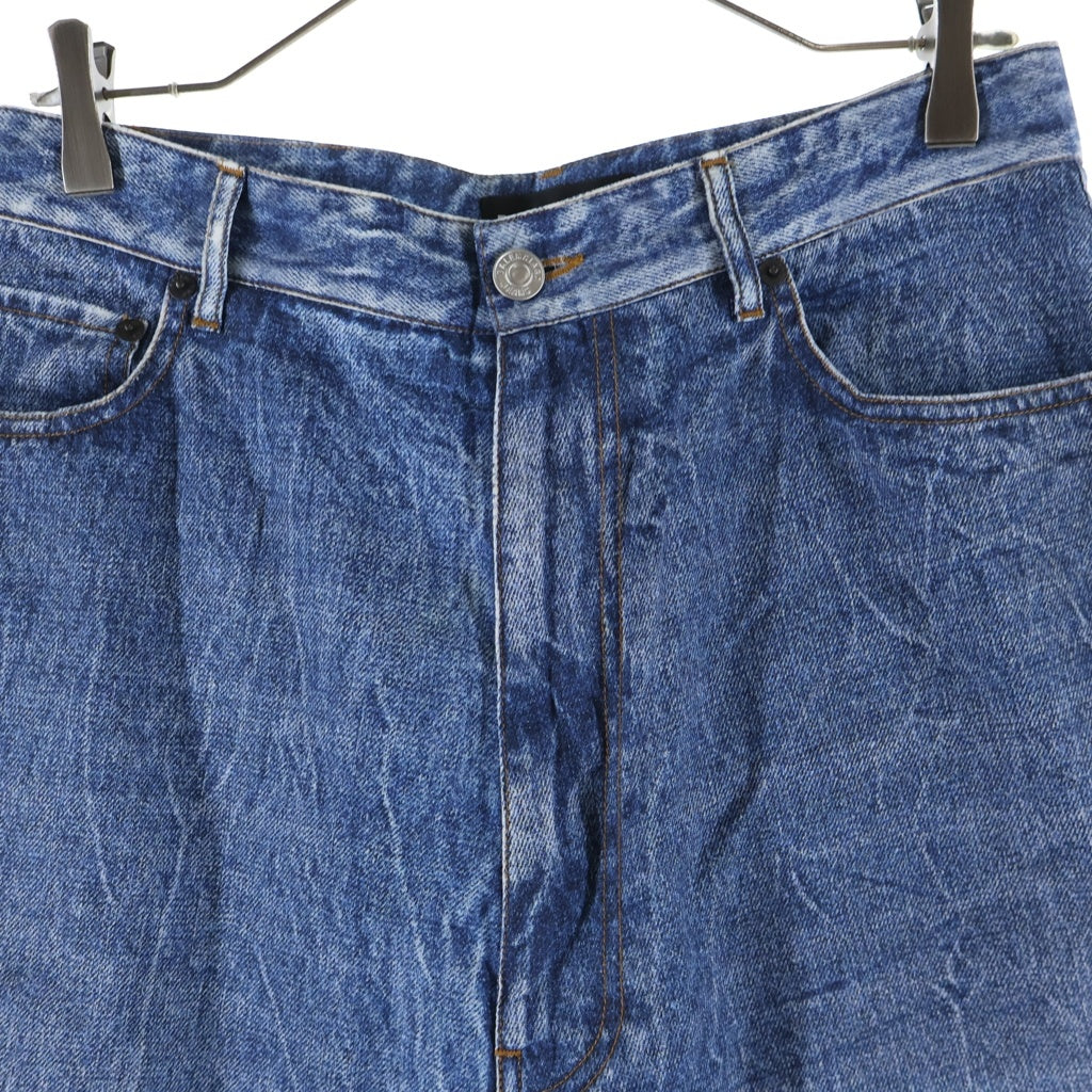 BALENCIAGA(バレンシアガ) Trompe L'oeil Jeans トロンプルイユ 転写 デニムパンツ インディゴ 621588