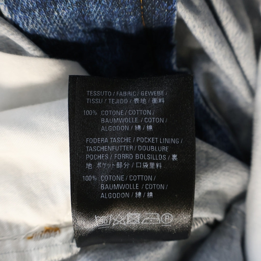 BALENCIAGA(バレンシアガ) Trompe L'oeil Jeans トロンプルイユ 転写 デニムパンツ インディゴ 621588