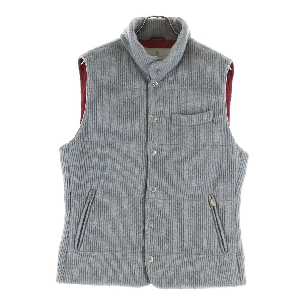 BRUNELLO CUCINELLI(ブルネロクチネリ) カシミヤ ダウンベスト グレー M227P206