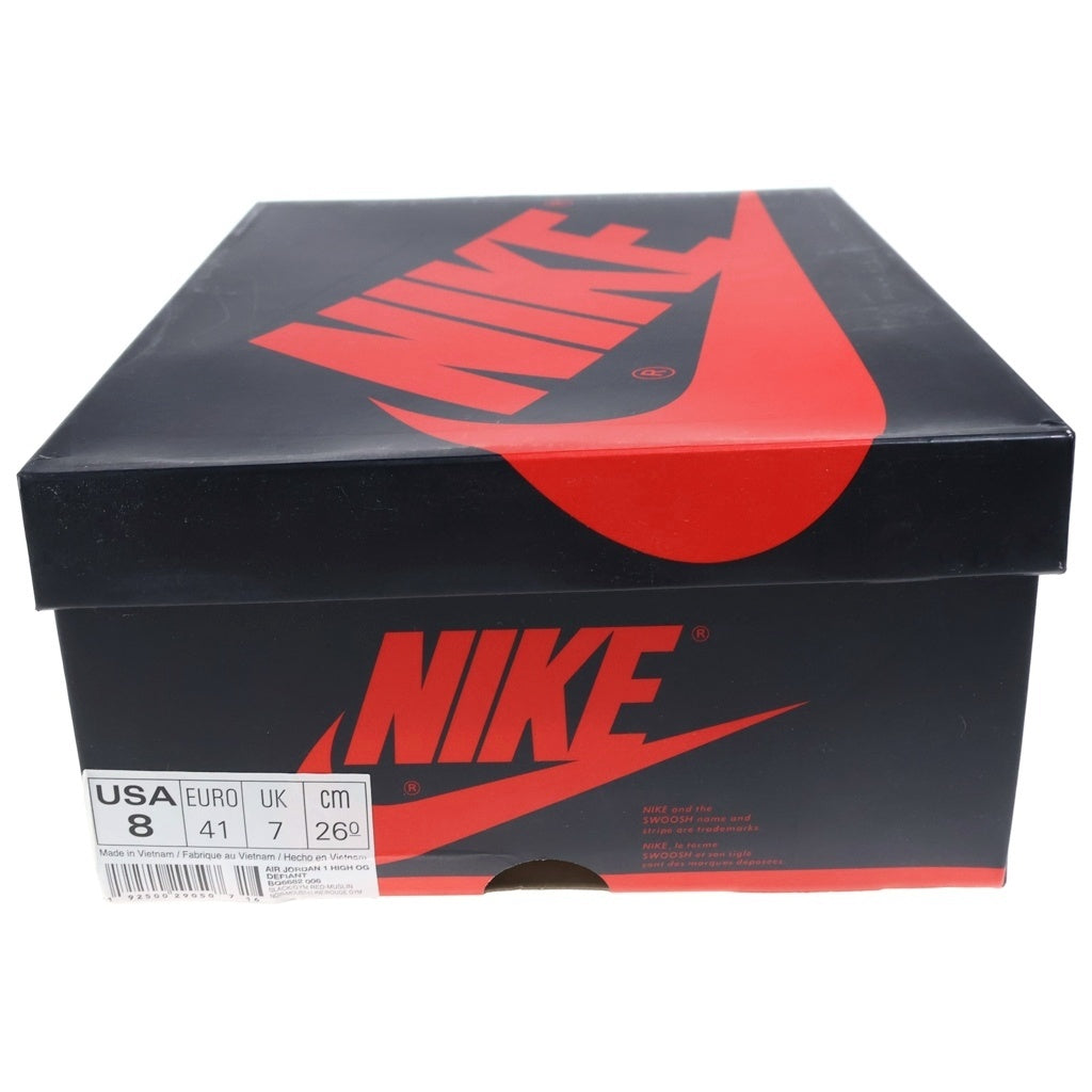 NIKE(ナイキ) AIR JORDAN 1 RETRO HIGH OG COUTURE BQ6682-006 エアジョーダン1 レトロ クチュール ハイカットスニーカー ブラック/レッド US8/26cm