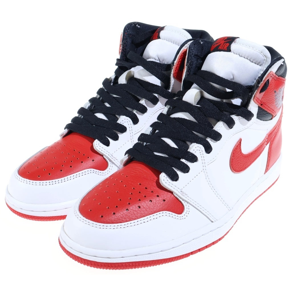 NIKE(ナイキ) AIR JORDAN 1 HIGH OG HERITAGE 555088-161 エアジョーダン1 ヘリテージ ハイカットスニーカー レッド/ホワイト US8/26cm
